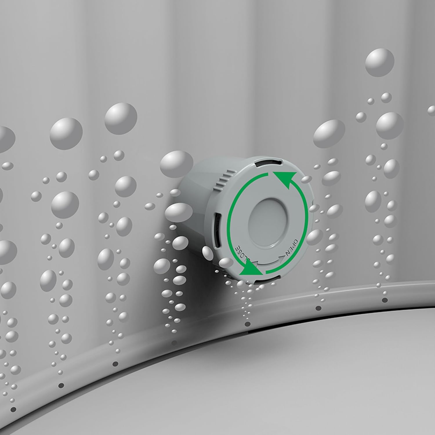 Avenli London 181 Gallon 49 Inch 2 to 3 Person Inflatable Hot Tub Spa with Control Panel, Insulated Tub Cover and Floor Protector, Black