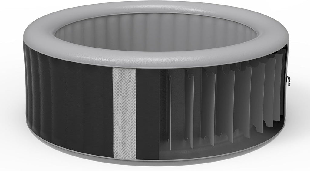 Avenli London 181 Gallon 49 Inch 2 to 3 Person Inflatable Hot Tub Spa with Control Panel, Insulated Tub Cover and Floor Protector, Black