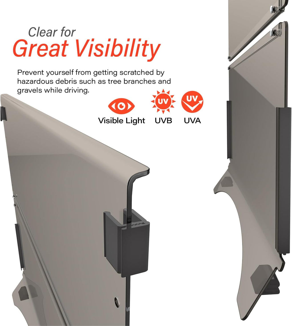 Ezgo Golf Cart Windshield Ezgo TXT Windshield Replacement for 1996 to 2013 Ezgo TXT and Medalist Models with Tinted Foldable UV Protection and Impact Resistant Acrylic Shield