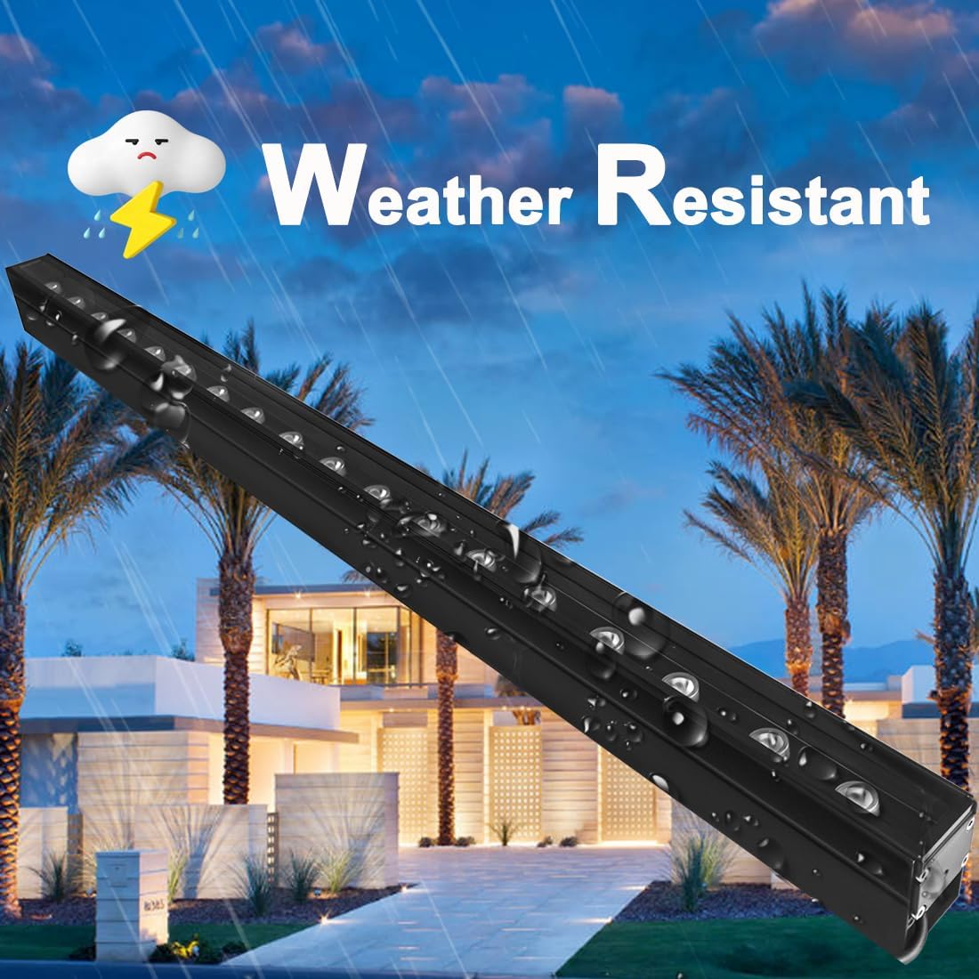 Low Voltage DC24V New Upgraded In-Ground Light Outside, 18W Wall Washer Lights, 5000K Daylight Wall Wash Landscape Lighting, Waterproof Light Bar for Garden Yard Driveway