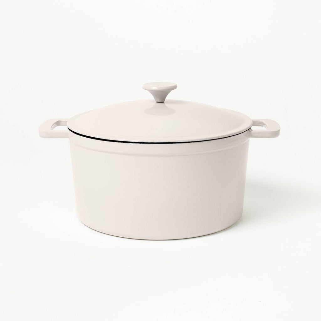 7.5qt Enamel Dutch Oven - Figmint™ (Color Light Gray)