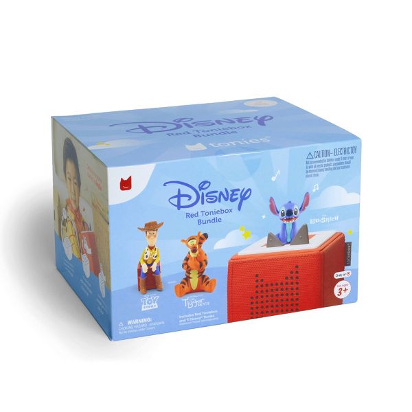 tonies Disney Tigger, Woody and Stitch Toniebox 1 Bundle - Red