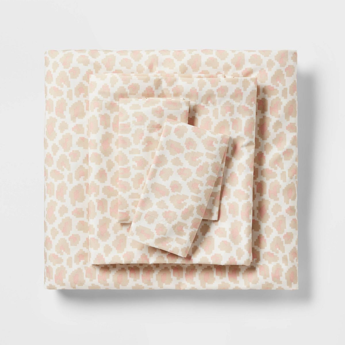 Microfiber Sheet Set - Room Essentials™ - TWIN/TWIN XL Pink Leopard Print