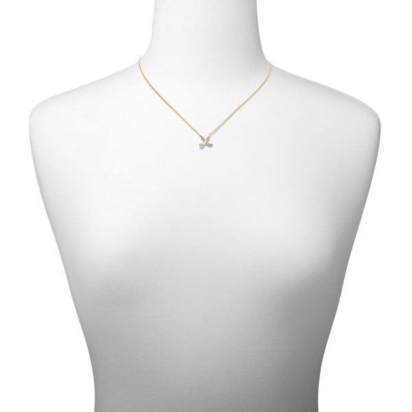 Kendra Scott Hockey Stick Pendant Necklace - Gold/Silver Mix: Rhodium & 14K Gold Over Brass, 19" Length