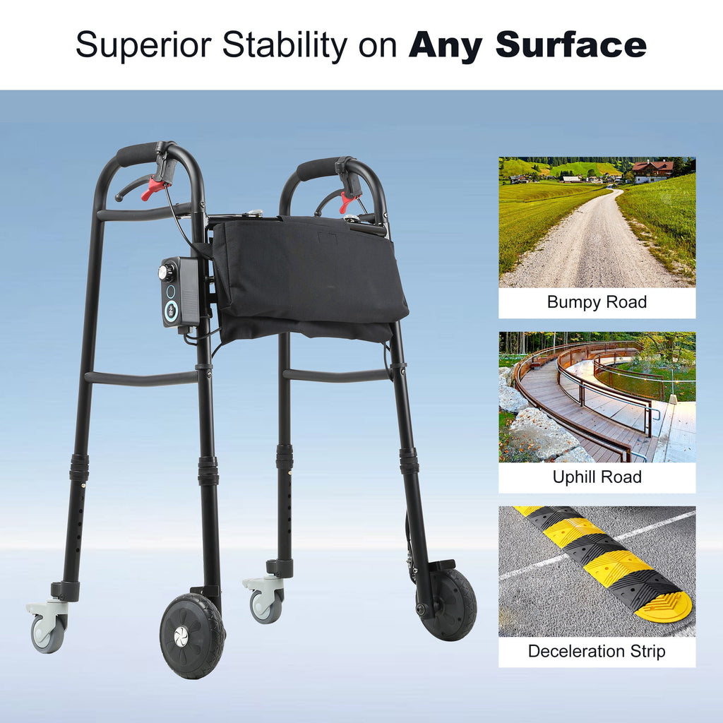 Sinceborn WR-1 Standard Walker for Seniors 4 Wheel