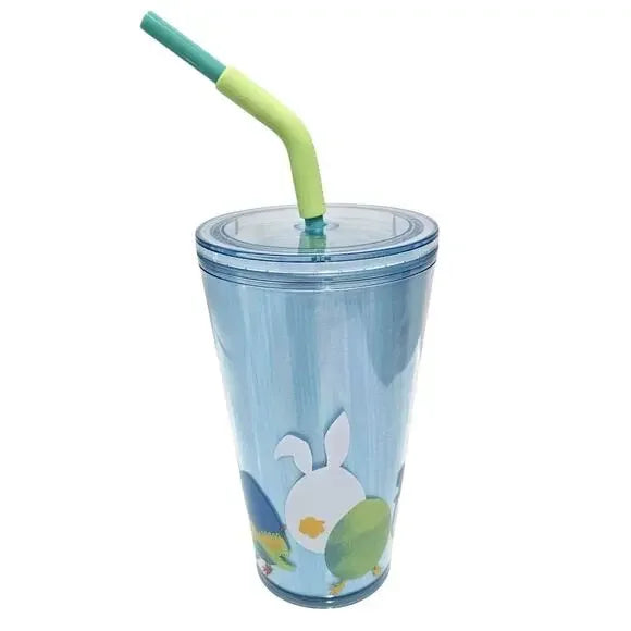 Starbucks 2025 Easter Egg Bunny Bend Straw Grande 16oz Cold Cup Tumbler