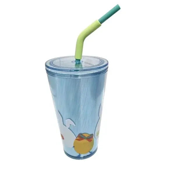 Starbucks 2025 Easter Egg Bunny Bend Straw Grande 16oz Cold Cup Tumbler