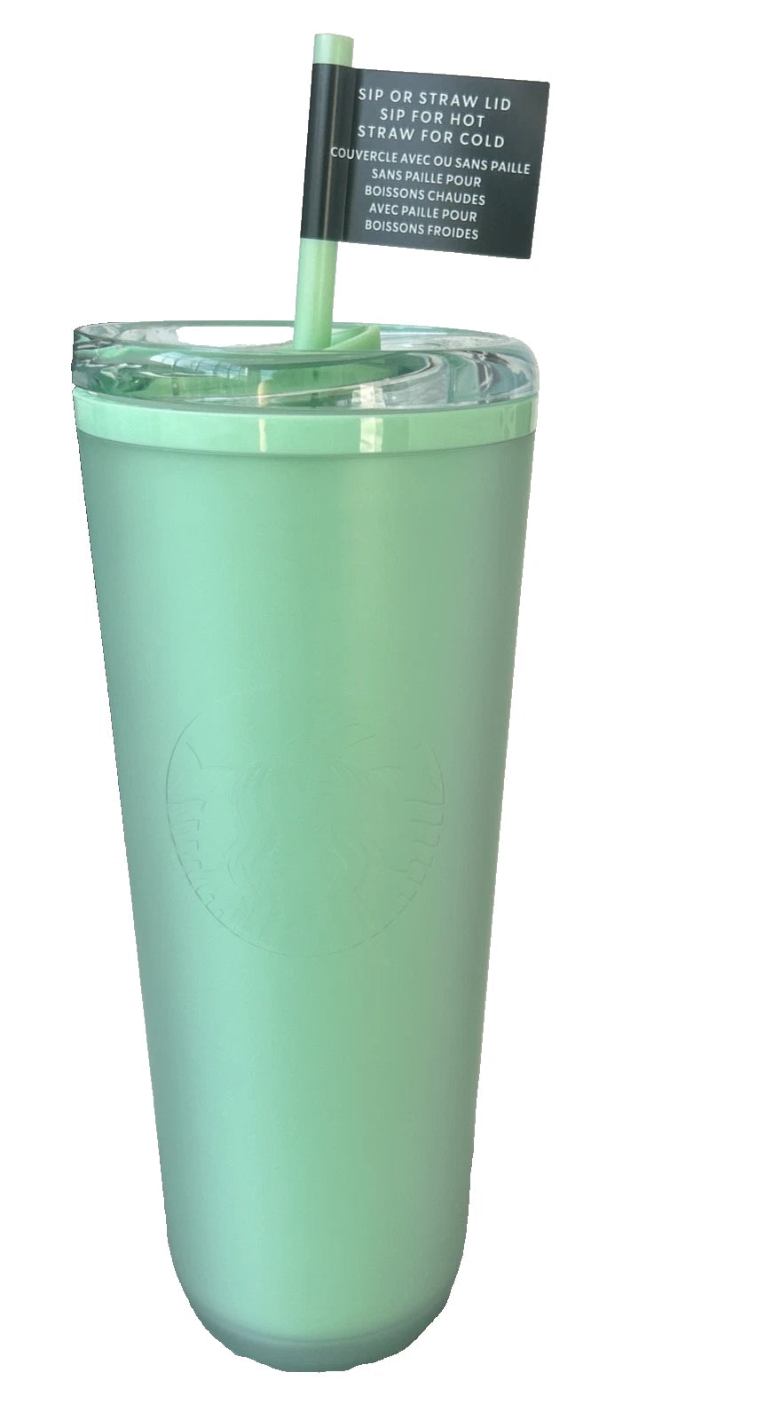 Starbucks Summer 2025 Seafoam Mint Green Soft Touch Hot/Cold 24 Oz Tumbler