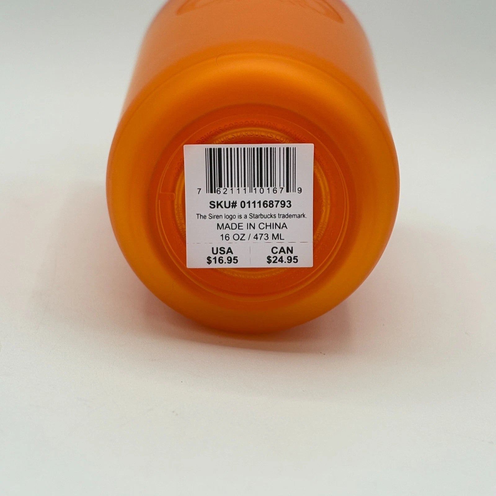 Starbucks Summer '25 Matte Neon Orange Soft Touch Hot/Cold Tumbler