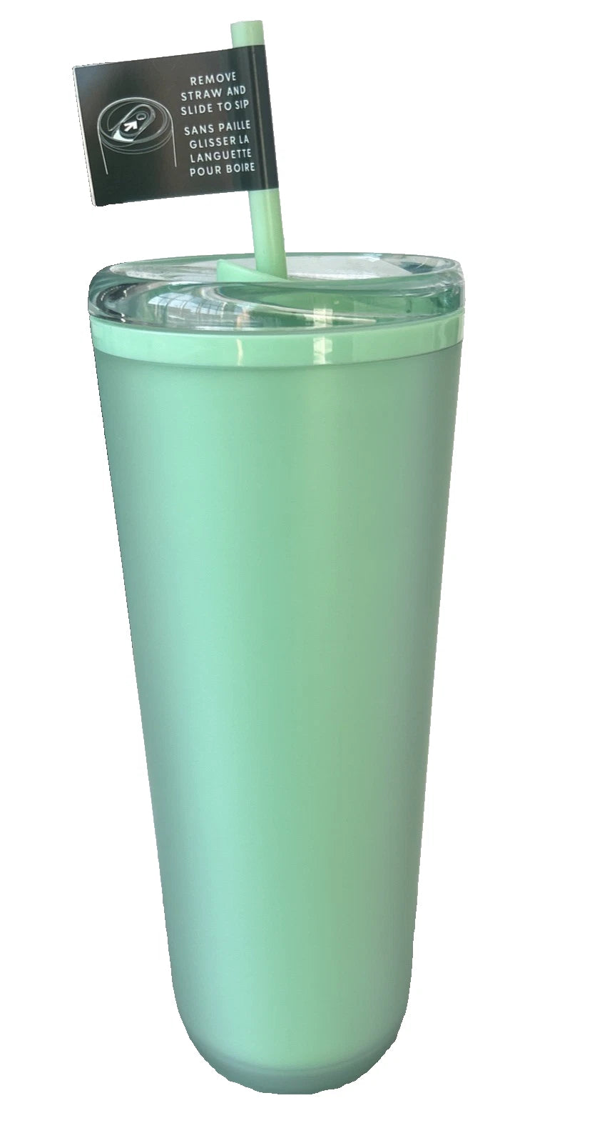 Starbucks Summer 2025 Seafoam Mint Green Soft Touch Hot/Cold 24 Oz Tumbler