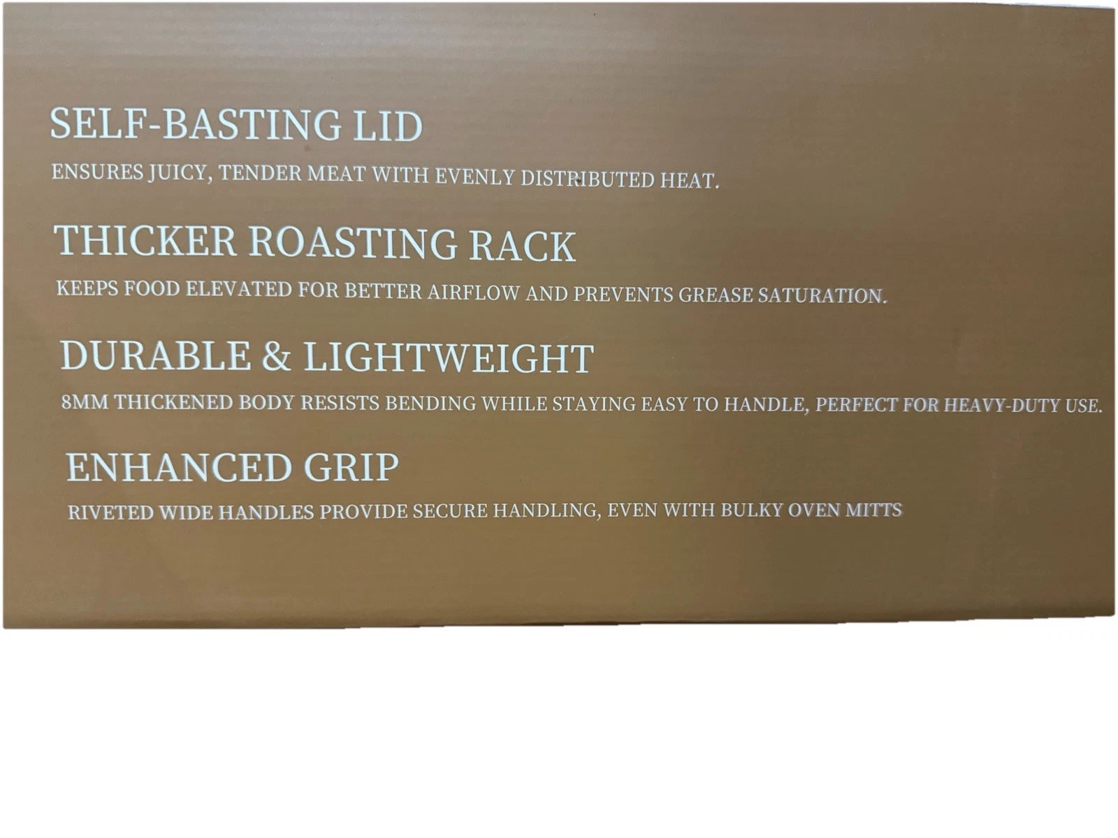 TNCO Oval Non -Stick Roaster with Lid and Rack Black